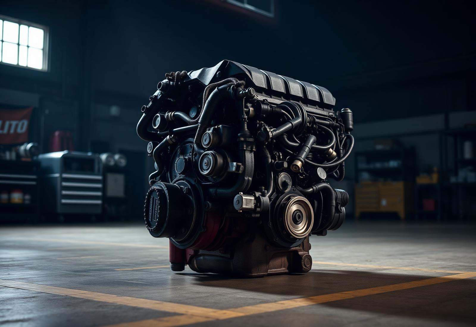Motor recondicionado em oficina Top Usadão Auto Peças